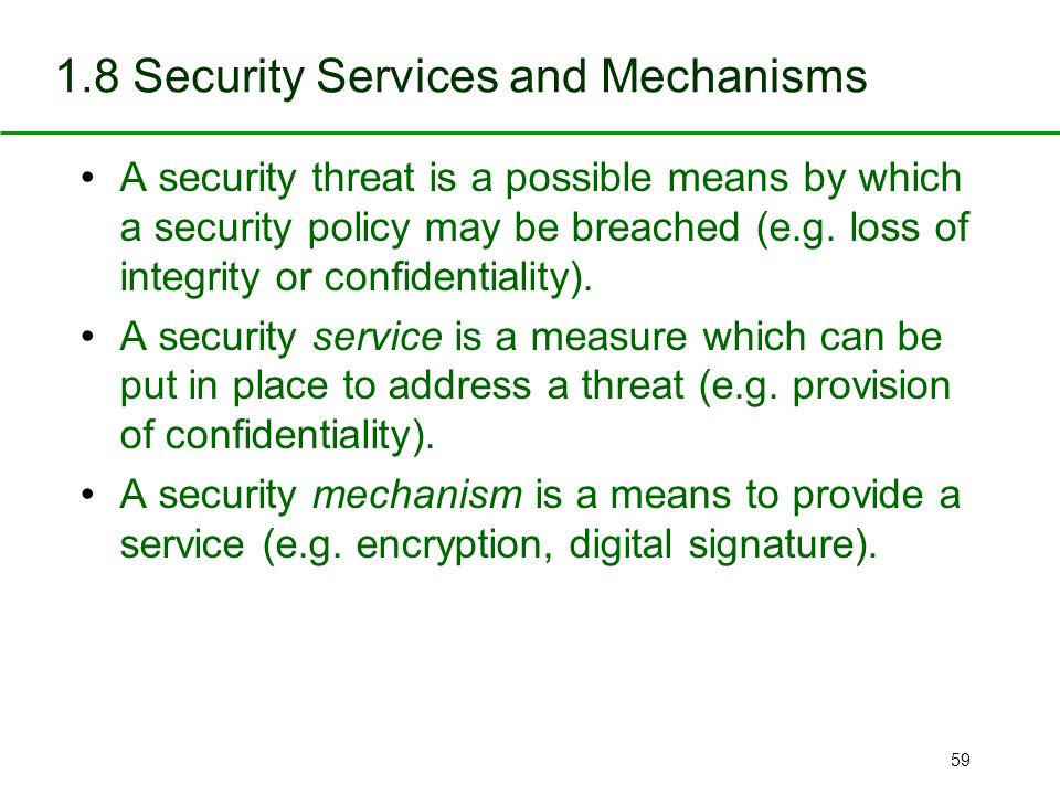 Providing Services When a Threat May Exist